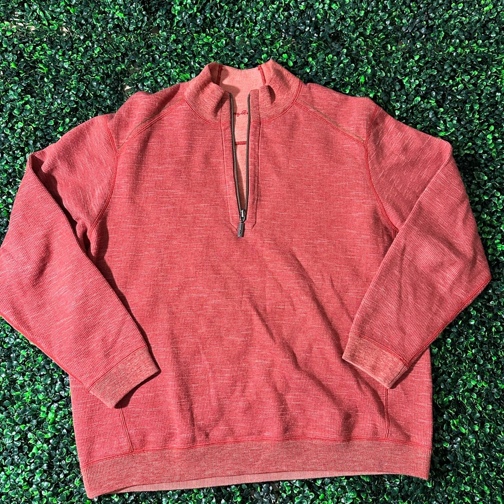 Tommy Bahama Tidemark Half-Zip Sweater orange